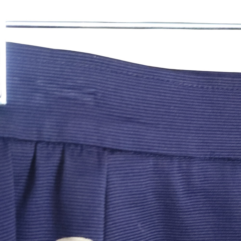 UNGARO Parallèle Paris Pencil Skirt Vintage Size 12 Navy Floral Ribbed $550 - Picture 10 of 10